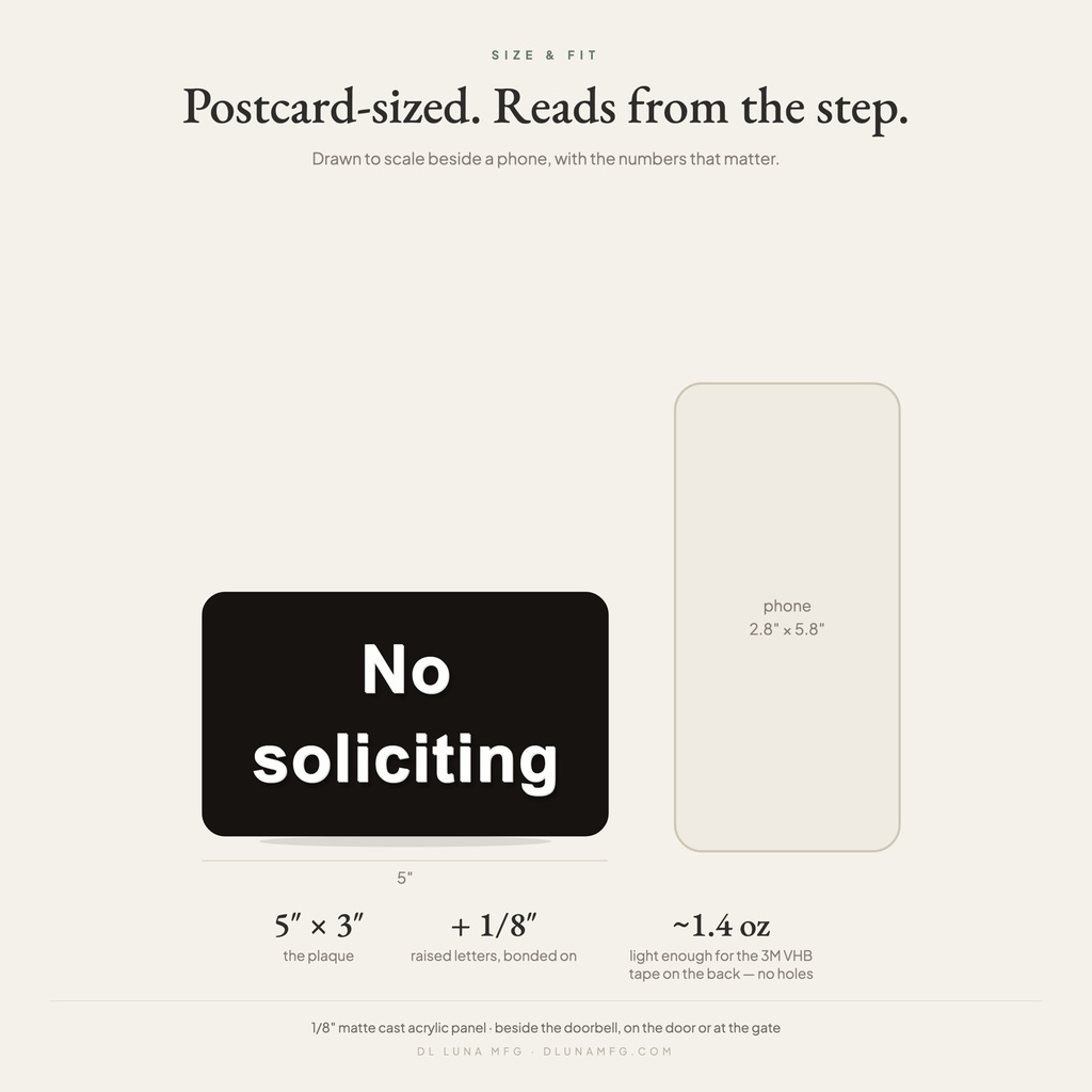 05-no-soliciting-plaque-5x3-size