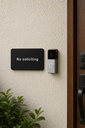 08-no-soliciting-sign-classic-one-line-beside-doorbell