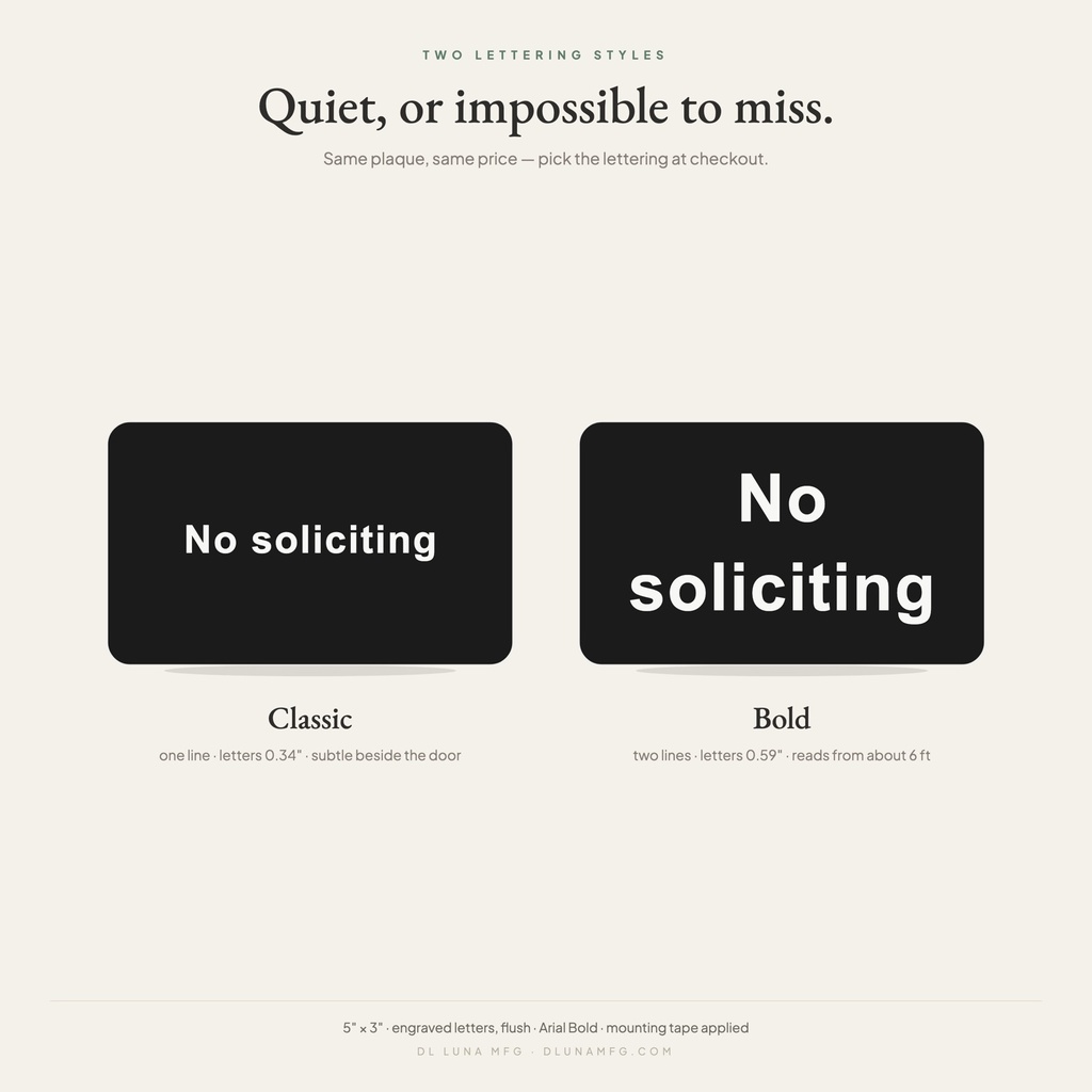 03-no-soliciting-lettering-classic-or-bold