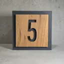 Square Number Door Sign, Office Door Number Plate, Square Sign for Hotel signage