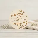 Personalized Birth Announcement Plaque - Wooden Laser Engraved