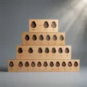 Wooden Montessori Coin Value & Equivalence Boards