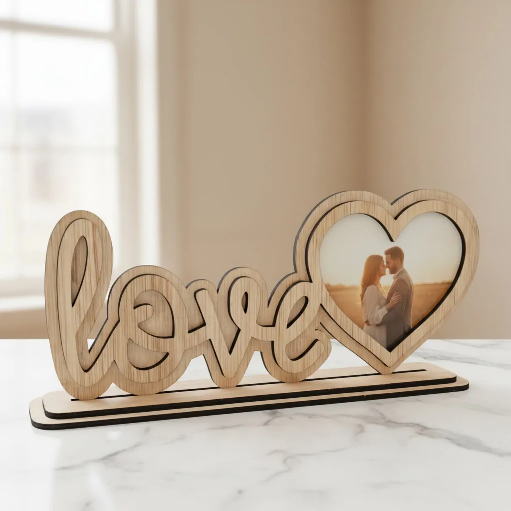 Personalized Love Photo Frame with Heart