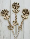 Personalized Wooden Rose with Custom Name