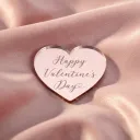 Happy Valentine's Day Heart Sign | Acrylic Love Decor | Romantic Table Centerpiece