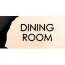 Dining Room Wooden Door Plate "Woodland" Design