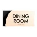 Dining Room Wooden Door Plate "Woodland" Design